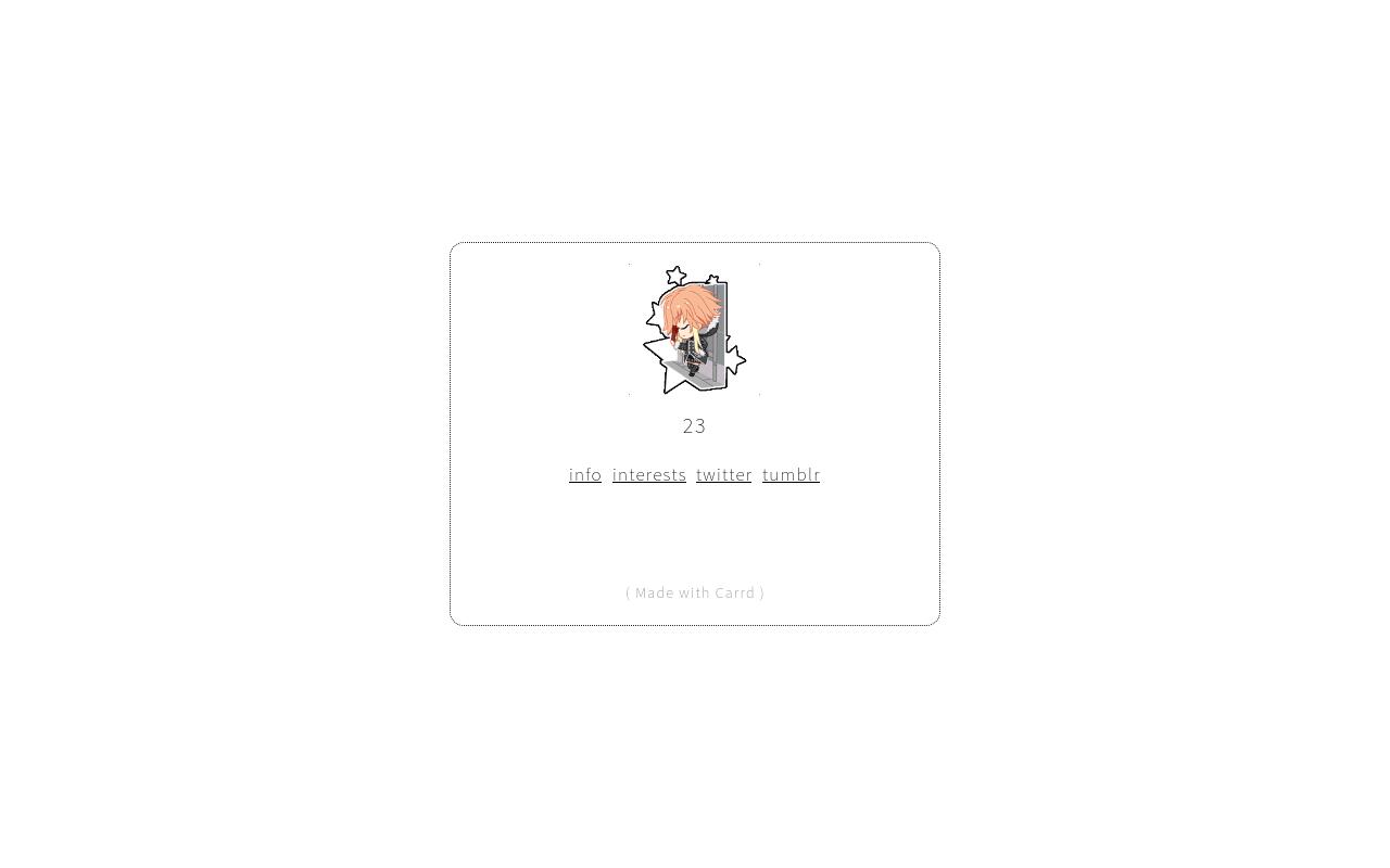 Carrd profile picture for @sink